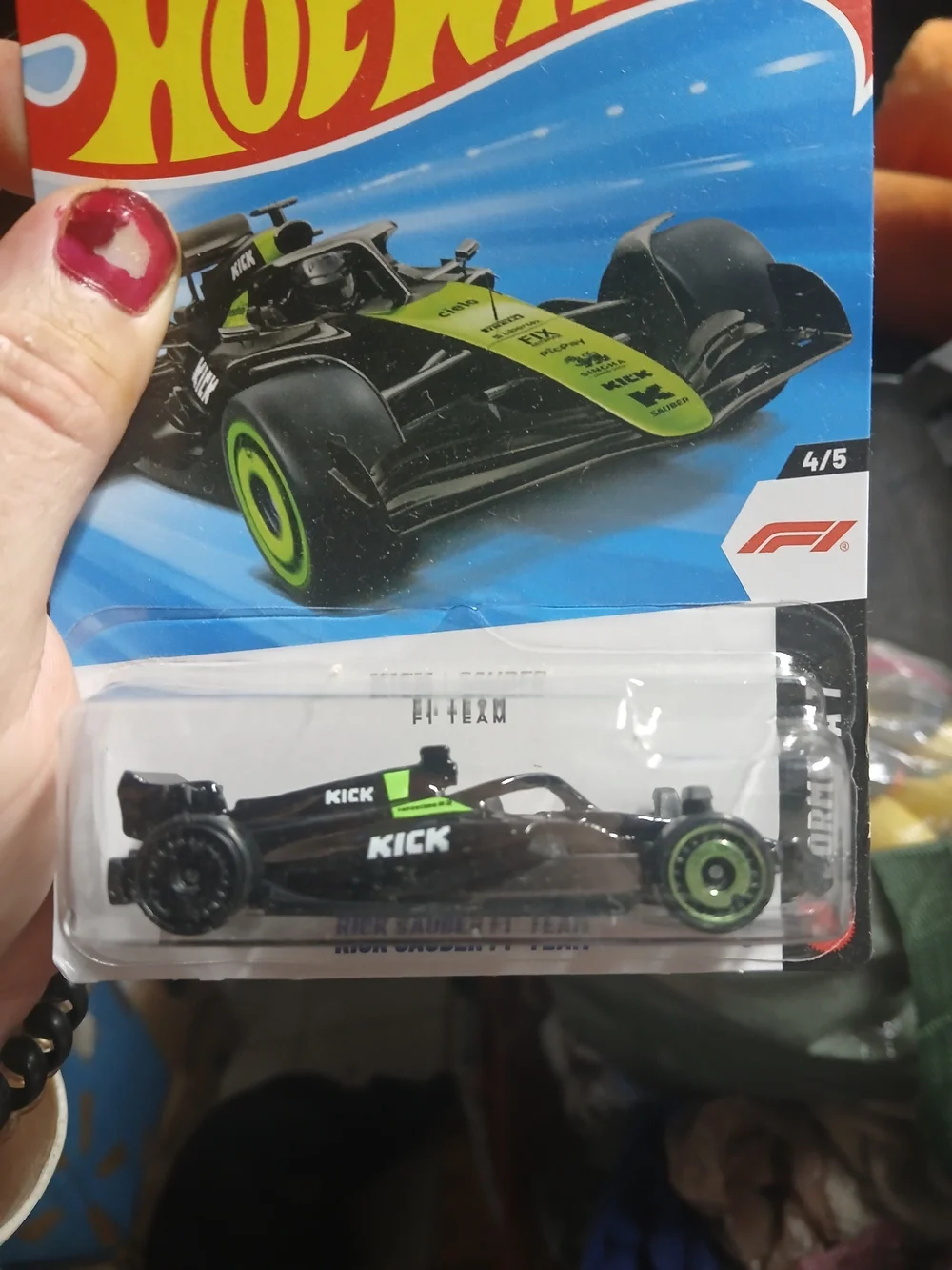the 2026 Hot Wheels mainline Kick Sauber F1 Team (Number 154/250, Formula 1 seri